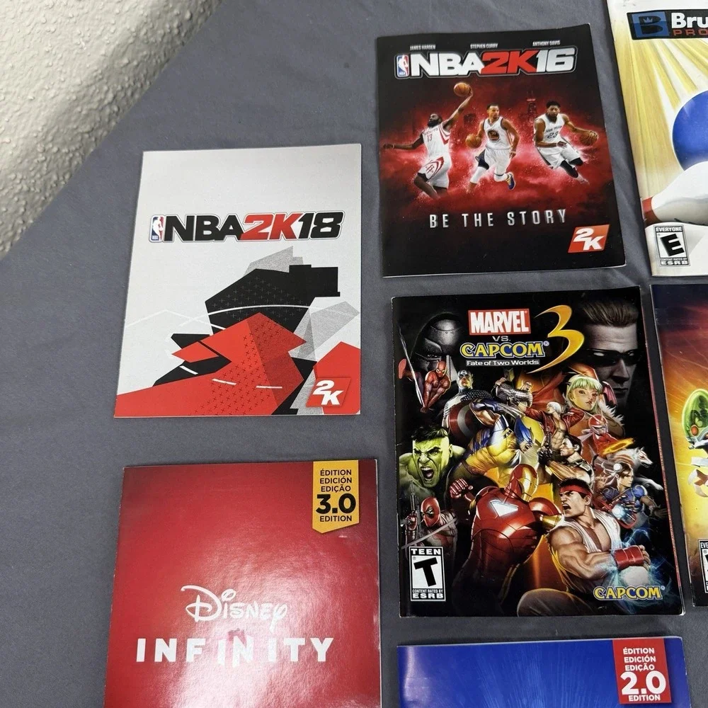PS2 AND PS3 Lot of 14 Manuals Only Playstation 2 Playstation 3